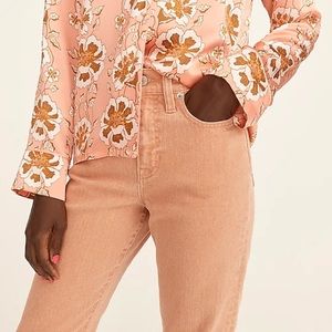 J.CREW - High-rise '90s classic straight jean in Rosebud wash